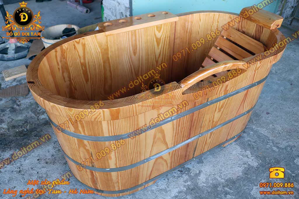 Bồn tắm gỗ chuẩn Spa