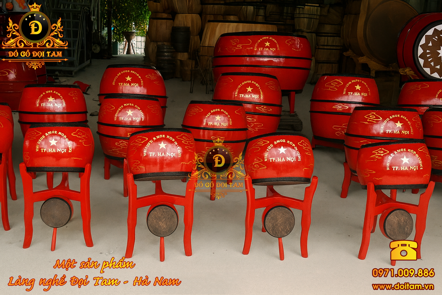 Trống hội cỡ nhỏ 30/30 – Nhỏ gọn nhưng vang dội, phù hợp mọi không gian