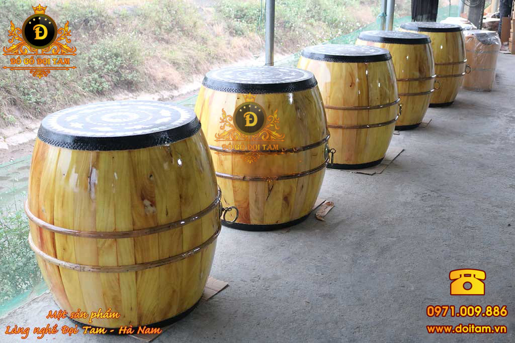 Trống hội cao cấp mộc phủ PU 80/60 – Âm vang mạnh mẽ cho mọi lễ hội truyền thống