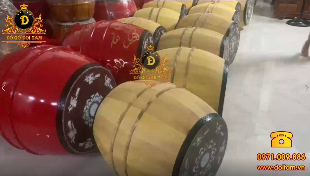 Trống hội cao cấp mộc phủ PU 80/60 – Âm vang mạnh mẽ cho mọi lễ hội truyền thống