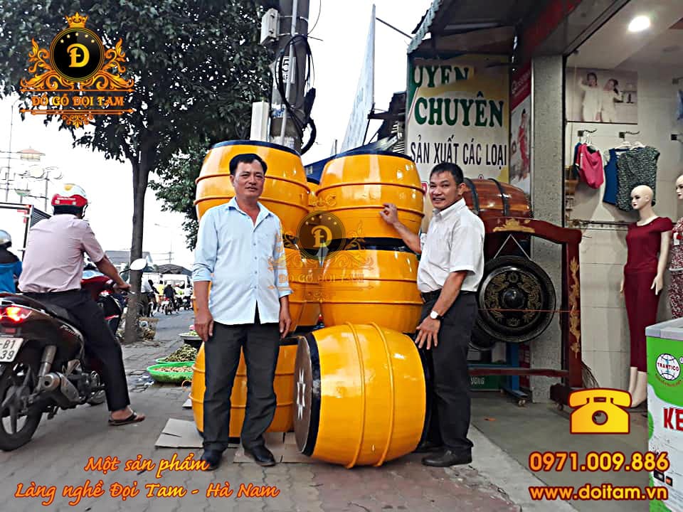 Trống hội gỗ mít 60/60 – Âm thanh chắc tiếng, lựa chọn tối ưu cho lễ hội truyền thống