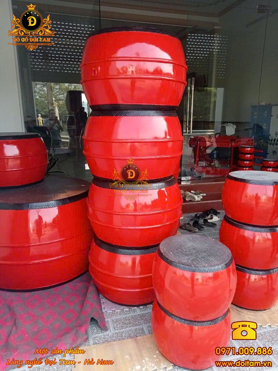 Trống hội gỗ mít 60/60 – Âm thanh chắc tiếng, lựa chọn tối ưu cho lễ hội truyền thống