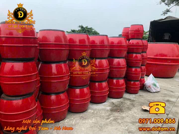 Trống hội gỗ mít 60/60 – Âm thanh chắc tiếng, lựa chọn tối ưu cho lễ hội truyền thống