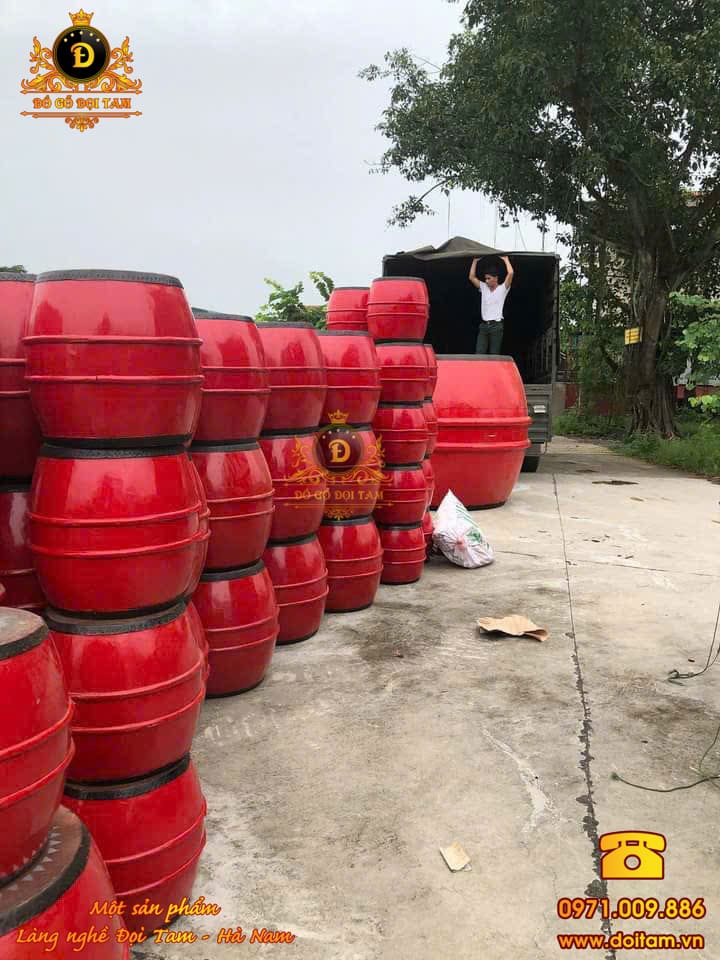 Trống hội gỗ mít 60/60 – Âm thanh chắc tiếng, lựa chọn tối ưu cho lễ hội truyền thống