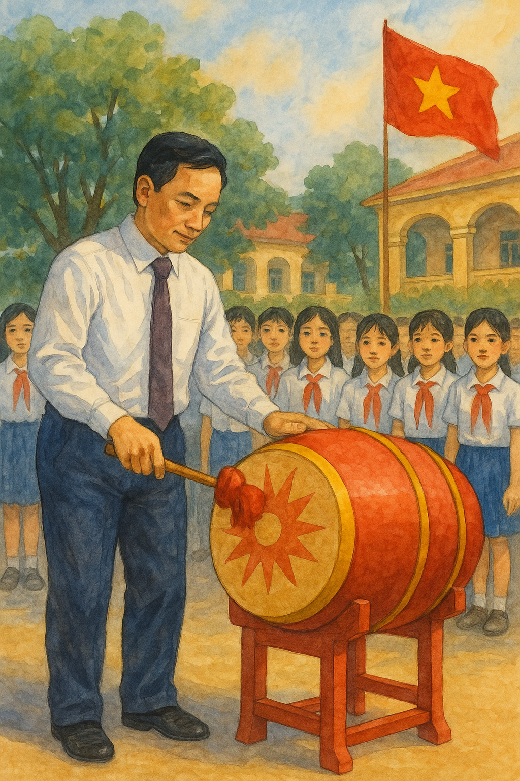 Tiếng Trống Trường Trong Nghi Lễ Khai Giảng: Thanh Âm Khơi Dậy Một Hành Trình Mới