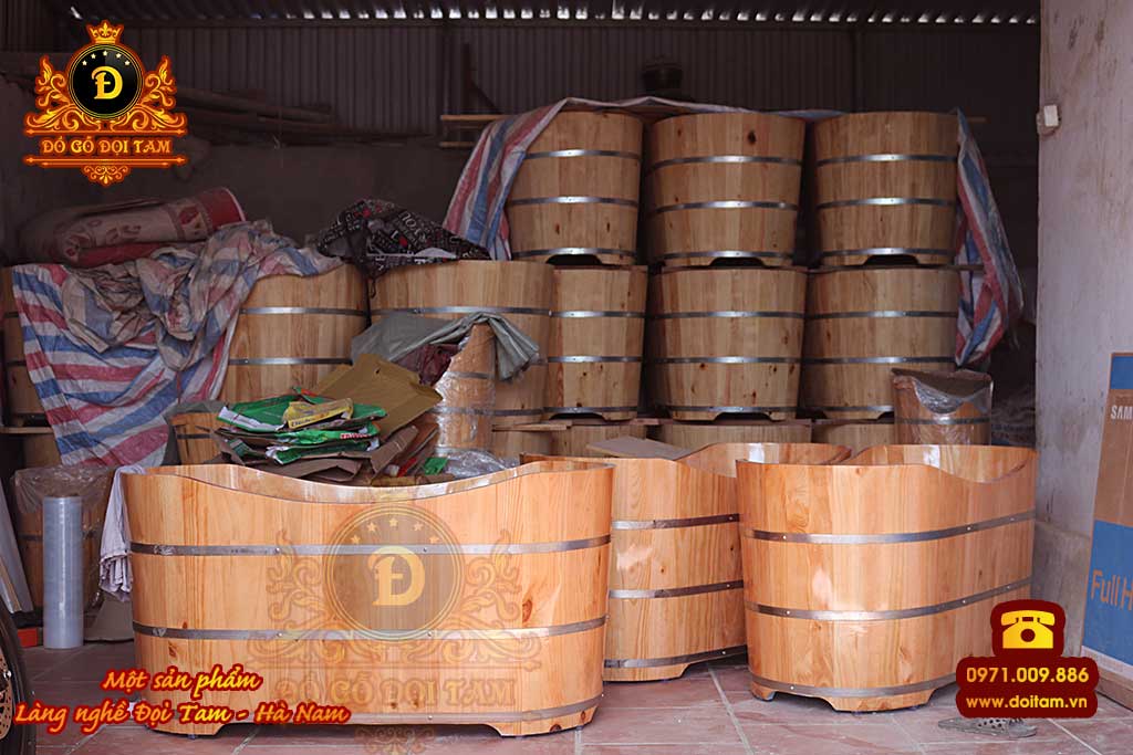 Cơ sở sản xuất bồn tắm gỗ tại Quảng Bình