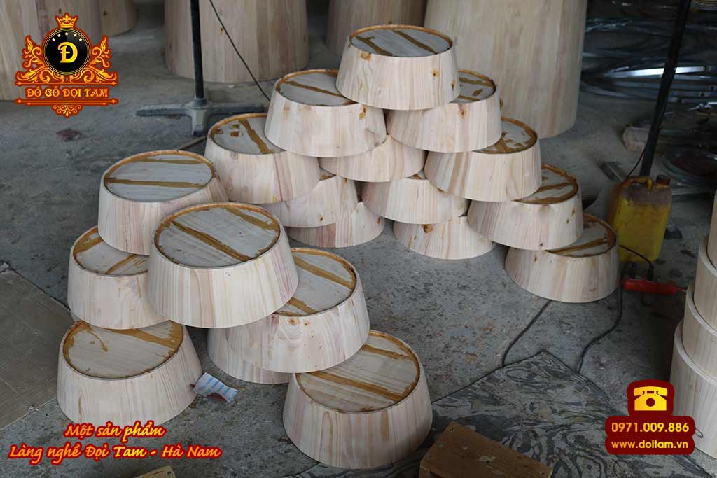 Cơ sở sản xuất chậu gỗ tại Bình Định