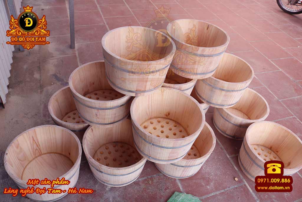 Cơ sở sản xuất chậu gỗ tại Bắc Ninh