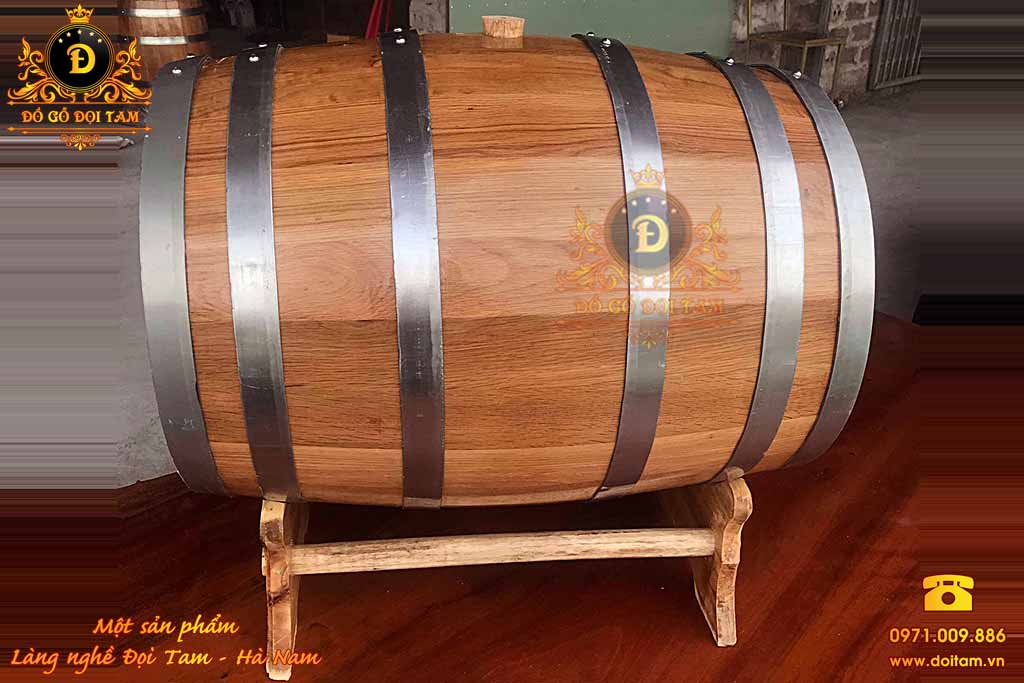 Thùng rượu gỗ Sồi 50 Lít