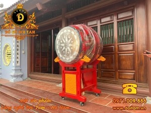 trống đình chùa vẽ rồng 100/80